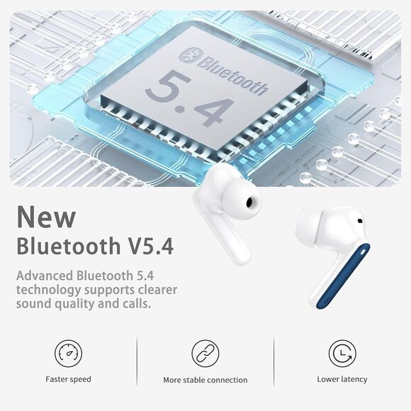 Xinwld A97 Pro Wireless Earbuds Blue - Picture 3 of 9